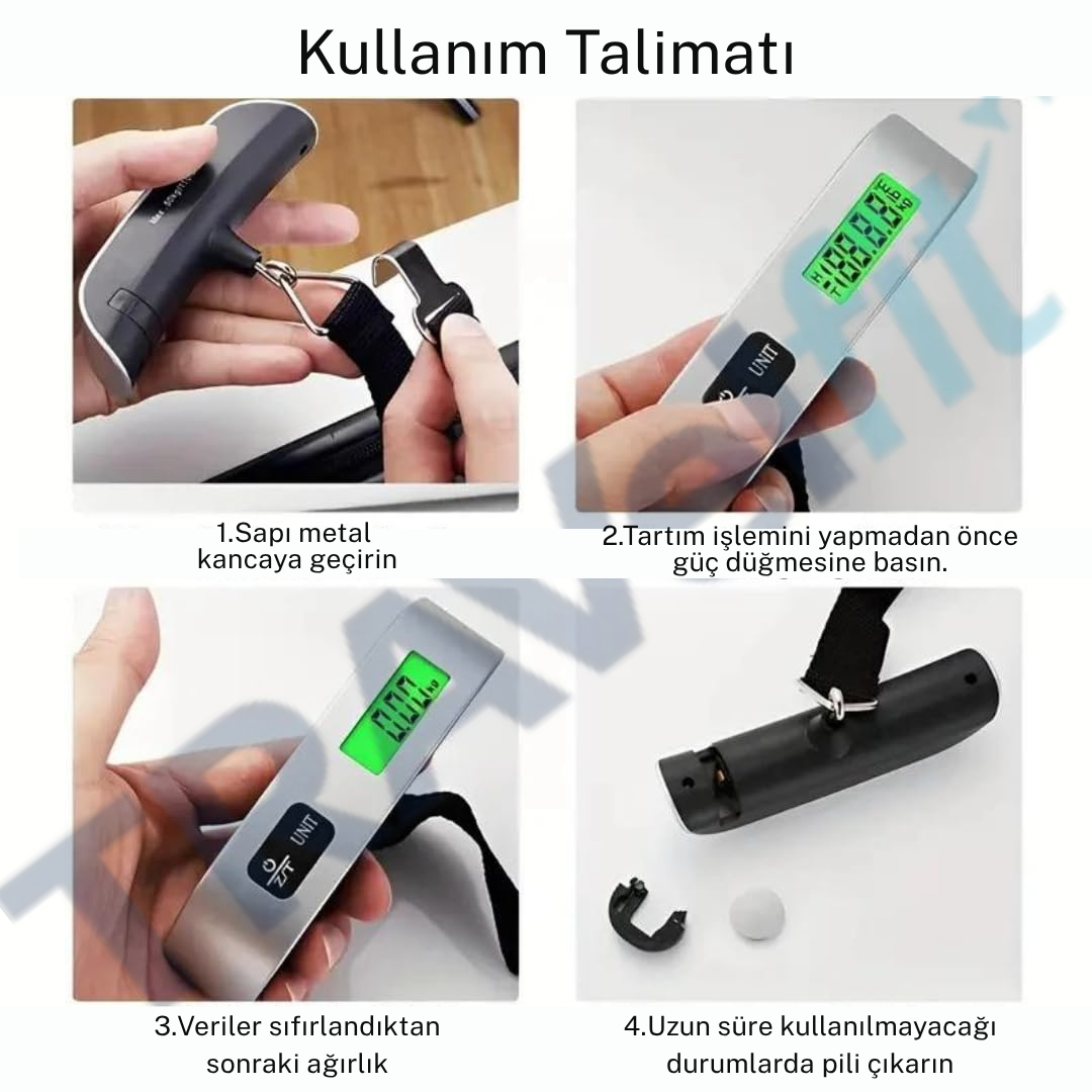 TRAVelfit Taşınabilir Dijital Bagaj Terazisi